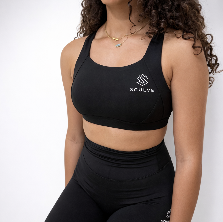 Sculve Sculpt Black Cross bra
