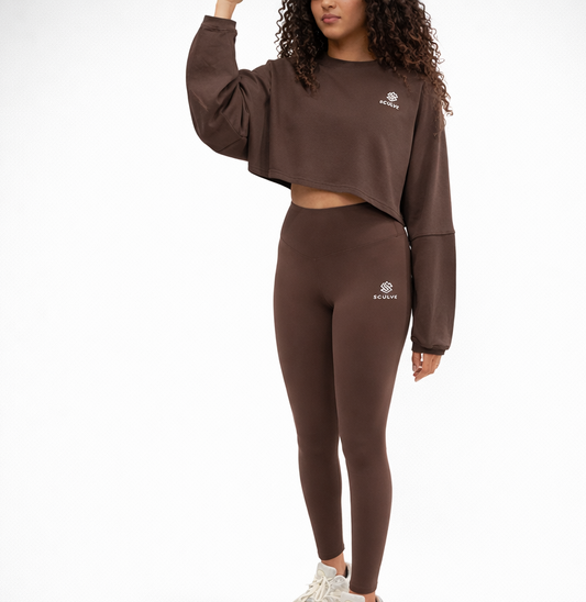 Sculve V-Contour Brown Leggings