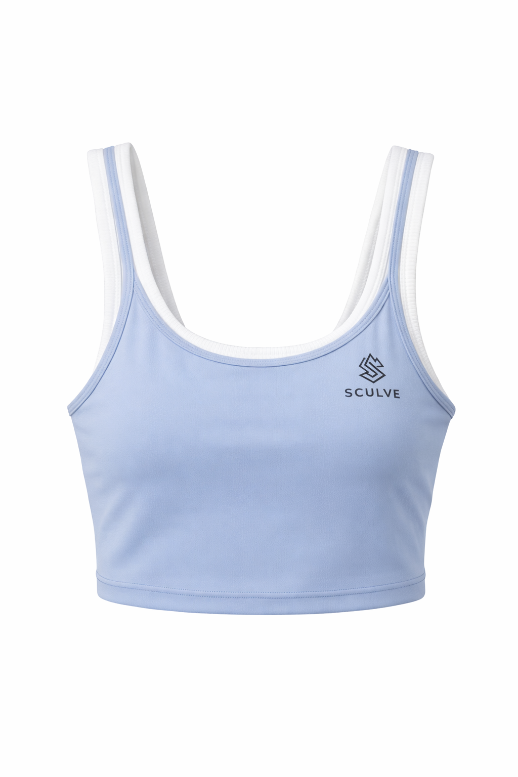 Double Layer Blue Form Top