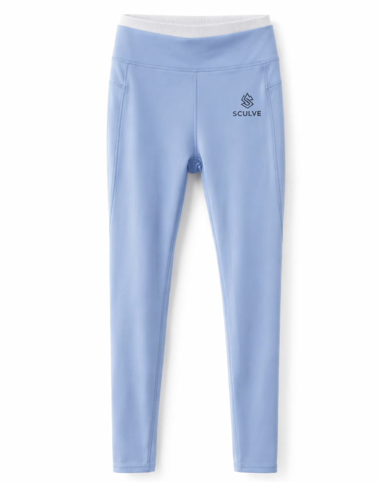 Bare Form Blue Leggings