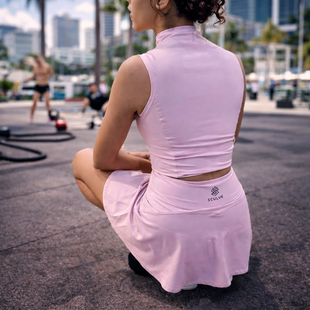 Sculpt Pink Skort