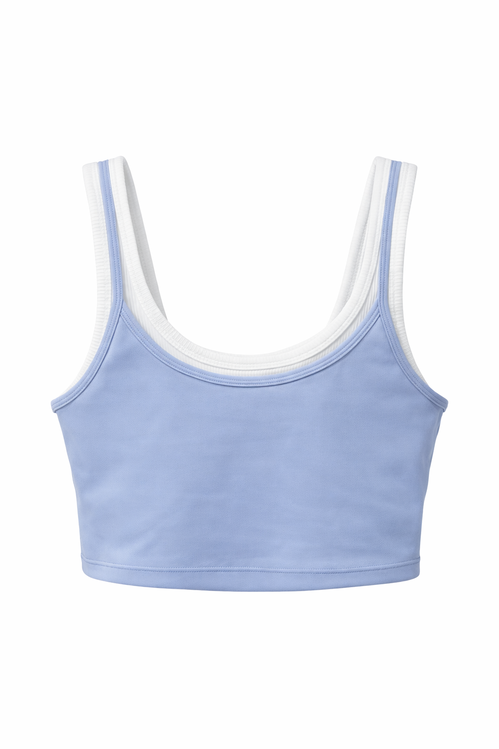 Double Layer Blue Form Top